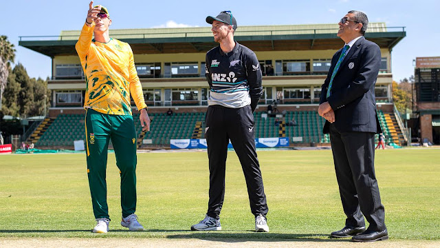 न्यूज़ीलैंड बनाम साउथ अफ्रीका के 5वें T20 मुकाबले में कौन मारेगा बाज़ी ? SA vs NZ Tri-series !